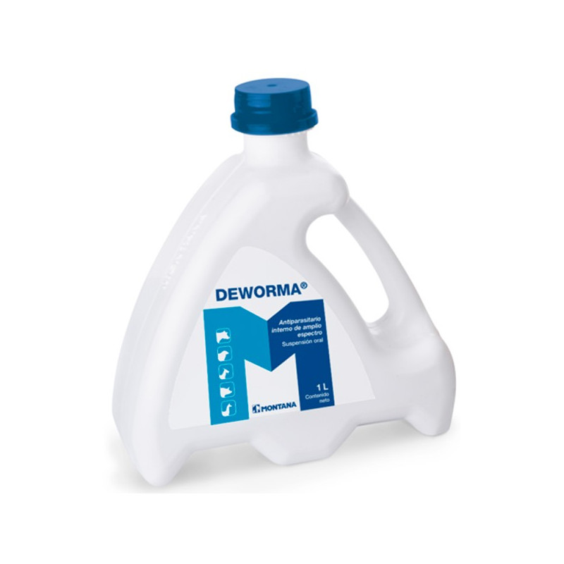  Deworma 1L, Oxfendazol Sulfato de Cobalto, Antiparasitario Amplio Espectro, Suspension Oral, Montana 104.237288 Deworma 1L, Oxf