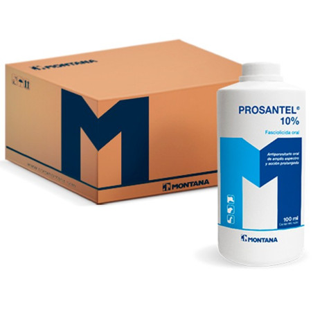  Prosantel 10% 100ml, Closantel, Antiparasitario Oral, Fasciolicida amplio espectro accion Prolongada, Montana 20.338983 Prosant