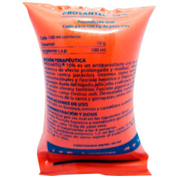  Prosantel 10% Cojin 30ml, Closantel, Antiparasitario Oral, Fasciolicida amplio espectro accion Prolongada, Montana 5.59322 Pros