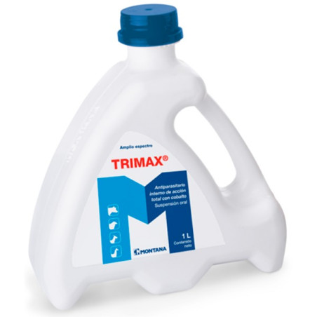  Trimax 1L, Triclabendazol, Oxfendazol, Cobalto, Antiparasitario Interno, Amplio Espectro, Suspension Oral, Montana 129.661017 T