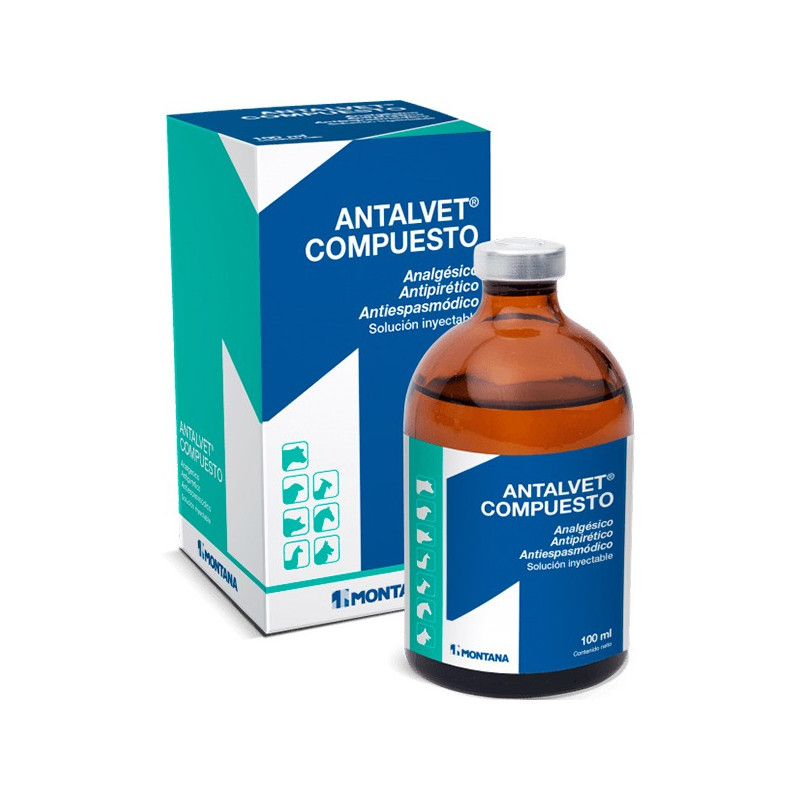  Antalvet 250ml, Meloxicam, Analgesico  Antiespasmodico, Disminuye Dolor, Controla Fiebre, Solucion Inyectable, Montana 98.30508