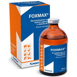  Foxmax 250ml, Reconstituyente con Fosoforo Organico Vitamina B12, Solucion Inyectable, Montana 60.169492 Foxmax 250ml, Reconsti