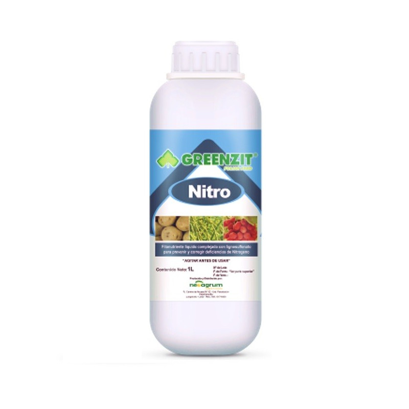  Greenzit Nitro 1L, Fertilizante concentrado soluble que contiene N-P-K, Neoagrum 18.644068 Greenzit Nitro 1L, Fertilizante conc