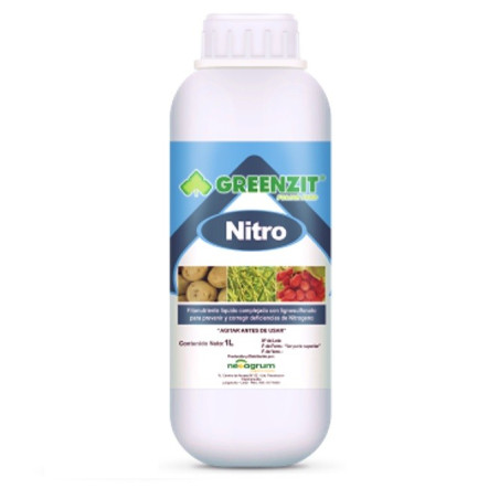  Greenzit Nitro 1L, Fertilizante concentrado soluble que contiene N-P-K, Neoagrum 18.644068 Greenzit Nitro 1L, Fertilizante conc