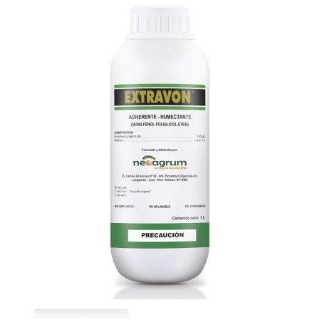  Extravon 1L, Humectante Adherente Surfactante aumenta poder humectante de pulverizacion, Neoagrum 20.338983 Extravon 1L, Humect