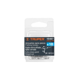  Anzuelo para Pesca #18 Blister 100Piezas, Truper 15467 8.220339 Anzuelo para Pesca N18 Blister 100Piezas, Truper 15467

Puntas 