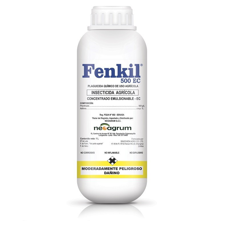  Fenkil 1L, Phenthoate, Insecticida accion por contacto e ingestion, Neoagrum 61.864407 Fenkil 1L, Phenthoate, Insecticida accio