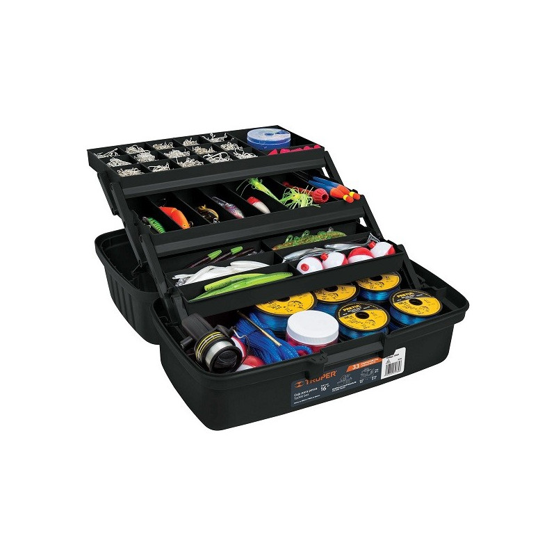 Cajas para Pesca 16" 41x23x21cm 3Bandejas Deslizable 33Compartimientos, Truper 10539 29.661017 Cajas para Pesca 16" 41x23x21cm Cajas para Pesca 16" 41x23x21cm 3Bandejas Deslizable 33Compartimientos, Truper 10539 29.661017 Cajas para Pesca 16" 41x23x21cm