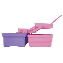  Cajas para Cosmeticos 14" 36x18x18cm 2Bandejas Deslizable Rosa Morado, Pretul 25052 27.966102 Cajas para Cosmeticos 14" 36x18x1