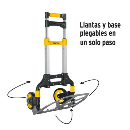  Carreta de Carga 100kg Plegable Ruedas TPR Mango Telescopico Aluminio Diablo, Pretul 24127 93.220339 Carreta de Carga 100kg Ple