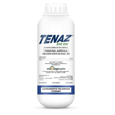  Tenaz 250ml, Tebuconazole, Fungicida sistemico de amplio espectro  protectante, curativo y erradicante, Neoagrum 38.135593 Tena