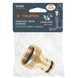  Conector Sistema Click Hembra E3/4, Truper 101596 4.067797 Conector Sistema Click Hembra E3/4, Truper 101596

Conexión rápida y