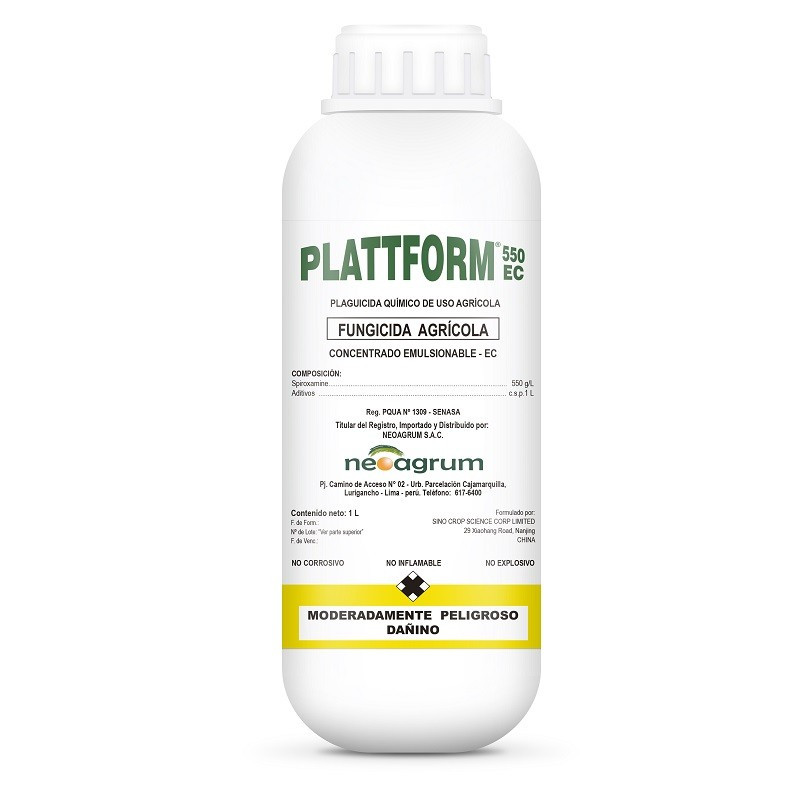  Plattform 1L, Spiroxamine, Fungicida accion protectora curativa y erradicante, Neoagrum 215.254237 Plattform 1L, Spiroxamine, F