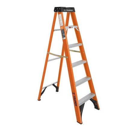  Escaleras de Tijera 5 Peldaños T2 Max3m P7.5kg FibraVidrio, Truper 100225 357.627119 Escaleras de Tijera 5 Peldaños A1.8m Max3m