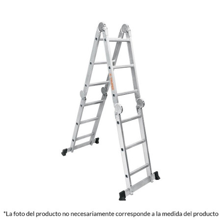  Escaleras Multiposicion 8 Peldaños T1 Max3.6m P10.4kg Aluminio, Truper 101905 283.050847 Escaleras Multiposicion 8 Peldaños A2.