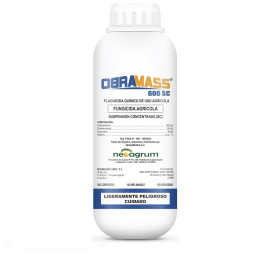  Obramass 1L, Chlorothalonil+Dimethomorph+Cymoxanil, fungicida para control de rancha y mildiu en diversos cultivos, Neoagrum 91