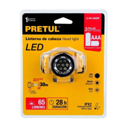 Linternas de Minero 65 Lumenes 3Pilas AAA Plastico, Truper 27083 9.067797 Linterna de Minero 65 Lumenes 3Pilas AAA Plastico, Tr