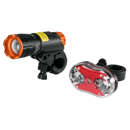  Linternas para Bicicleta 100 Lumenes Delantera y Trasera 5AAA, Truper 16798 33.898305 Linterna para Bicicleta 100 Lumenes Delan