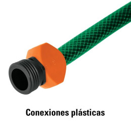  Manguera Reforzada 10M 3Capas 1/2" E1.7mm con Conector, Truper 16050  17.79661 Manguera Reforzada 10M 3Capas 1/2" E1.7mm con Co