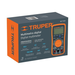  Multitester Digital MUT-50A True RMS 10A APO diodo continuidad 3AAA, Truper 100361 96.610169 Multitester Digital MUT-50A True R