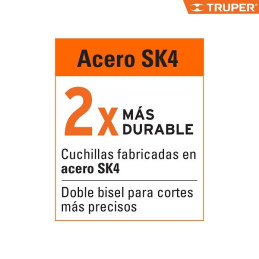  Cuchillas de repuesto 18mm 50u SK4 para cutters 16976 16977 16974 22396 22405, Truper 100101 12.033898 Navajas Cuchilla de repu
