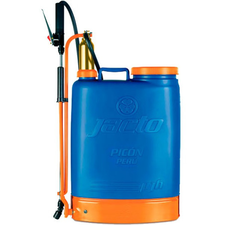 Pulverizador agricola manual Jacto Picon PJH 20L, 100PSI (6.8 bar), Pisto doble, Jacto 350 Pulverizador agricola manual Jacto P