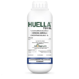  Huella 1L, 2,4 D Sal amina, Herbicida selectivo y sistemico post-emergente para malezas hoja ancha, Neoagrum 29.661017 Huella 1
