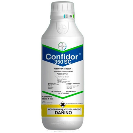  Confidor 350 SC 1L, Imidacloprid 350 g/L Insecticida Accion sistemico, Bayer 172.881356 Confidor 350 SC 1L, Imidacloprid 350 g/