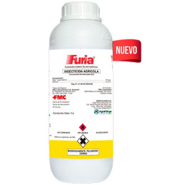  Furia 250ml, Zeta cypermetrina, Insecticida accion contacto e ingestion, Agroklinge 37.288136 Furia 250ml, Zeta cypermetrina, I