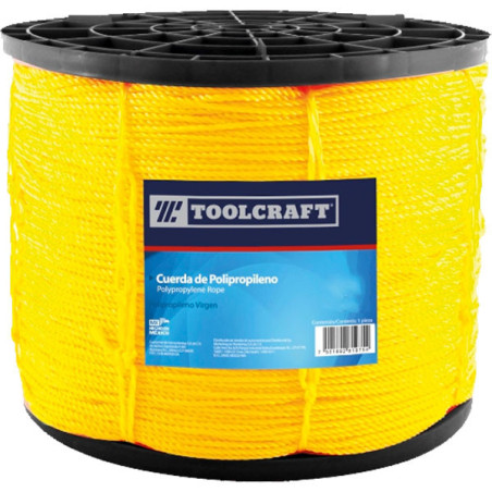  Cuerda 1/2" - 13mm Driza Polipropileno Virgen 32kg ToolCraft TC1158 606.779661 Cuerda 1/2" - 13mm Driza Polipropileno Virgen 32