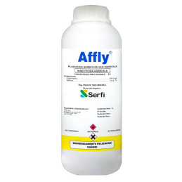  Affly 1L, Cipermetrina, Insecticida neurotoxico no sistemico Accion contacto ingestion, SERFI 77.118644 Affly 1L, Cipermetrina,