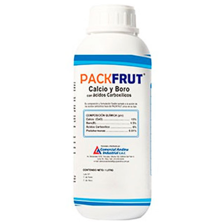  PackFrut 1L, Calcio+Boro+Acidos Carboxilicos, Fertilizante Foliar, CAISAC 31.355932 PackFrut 1L, Calcio+Boro+Acidos Carboxilico