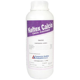  Keltex Calcio 1L, Fertilizante foliar, CAISAC 16.949153 Keltex Calcio 1L, Fertilizante foliar, CAISAC
Solución acuosa, contien