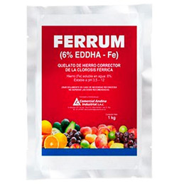  Ferrum 6% 5Kg, Quelato EDDHA de Hierro, Fertilizante Solido Microgranulado Soluble, FSA 1261.864407 Ferrum 6% 5Kg, Quelato EDDH