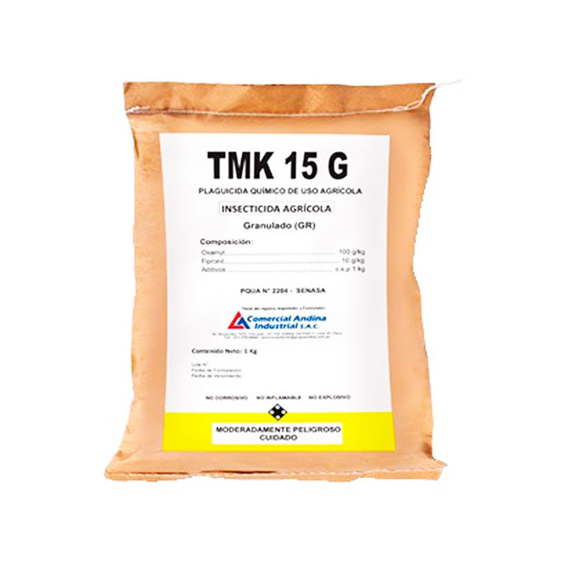 TMK 15G 5Kg, Oxamyl+Fipronil, Insecticida Nematicida accion contacto ingestion, CAISAC 190.677966 TMK 15G 5Kg, Oxamyl+Fipronil,
