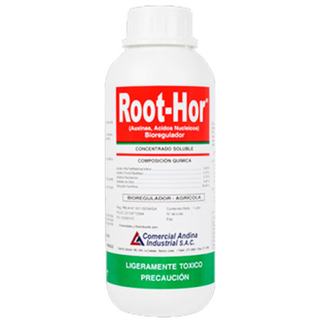  Root-Hor 1L, Auxinas+Acido Indolbutirico+Acidos Nucleicos, Regulador de crecimiento, CAISAC 93.220339 Root-Hor 1L, Auxinas+Acid