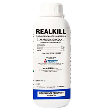  Realkill 1L, Spirodiclofen+Hexythiazox, Acaricida accion estomacal contacto, CAISAC 244.067797 Realkill 1L, Spirodiclofen+Hexyt