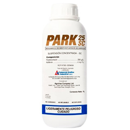 Park 1L, Paclobutrazol, Regulador de crecimiento, CAISAC Grupo Andina-Park 1L, Paclobutrazol, Regulador de crecimiento, CAISAC P
