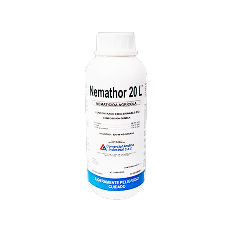  Nemathor 20L 1L, Quinoleina Fenolica, Nematicida accion contacto inhalacion, CAISAC 84.745763 Nemathor 20L 1L, Quinoleina Fenol