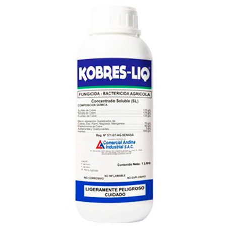  Kobres Liq 4L, Cobre Pentacuprico, Fungicida bactericida, CAISAC 248.305085 Kobres Liq 4L, Cobre Pentacuprico, Fungicida bacter