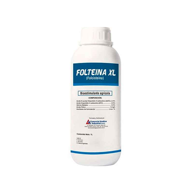  Folteina 1L, Bioestimulante Folcisteina, CAISAC 136 Folteina 1L, Bioestimulante Folcisteina, CAISAC
Es un bioestimulante que pu