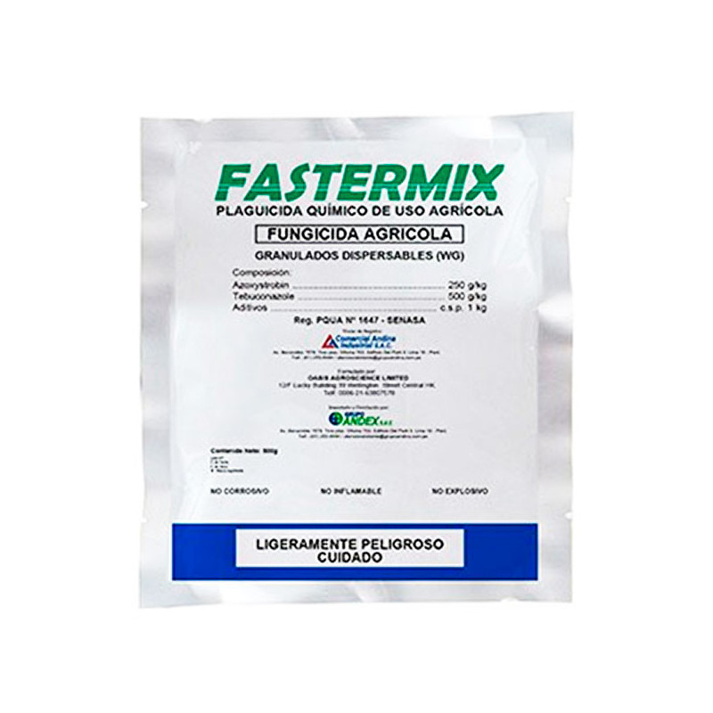  Fastermix 100gr, Azoxystrobin+Tebuconazole, Fungicida Accion sistemico, CAISAC 33.050846 Fastermix 100gr, Azoxystrobin+Tebucona
