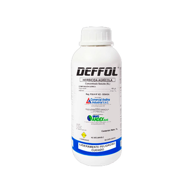  Deffol 1L, Glifosato, Herbicida Accion sistemico no selectivo, CAISAC 38.983051 Deffol 1L, Glifosato, Herbicida Accion sistemic