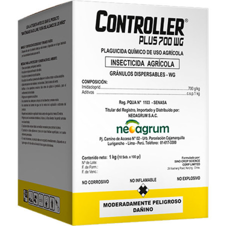  Controller PLUS 1Kg, Imidacloprid, Insecticida altamente sistemico que actua por contacto e ingestion, Neoagrum 238.135593 Cont