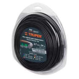 Hilo Redondo para desbrozadora 3.7mm x34M Blister, HLB-155 17631 Truper 21 Hilo Redondo para desbrozadora 3.7mm x34M Blister, H