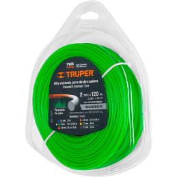  Hilo Redondo para desbrozadora 2mm x120M Blister, HLB-80 17608 Truper 17.79661 Hilo Redondo para desbrozadora 2mm x120M Blister