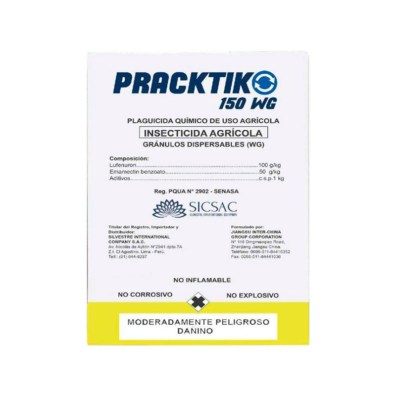  Pracktiko 100gr, Lufenuron+Emamectin Benzoato Insecticida WG Insecticida Insection Contacto, SICompany 25.423729 Pracktiko 100g
