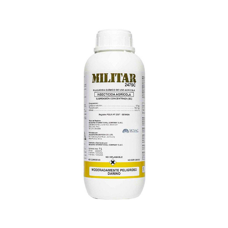  Militar 1L, Thiamethoxam+Lambda-Cyhalothrin Accion Contacto Ingestion, SICompany 96 Militar 1L, Thiamethoxam+Lambda-Cyhalothrin