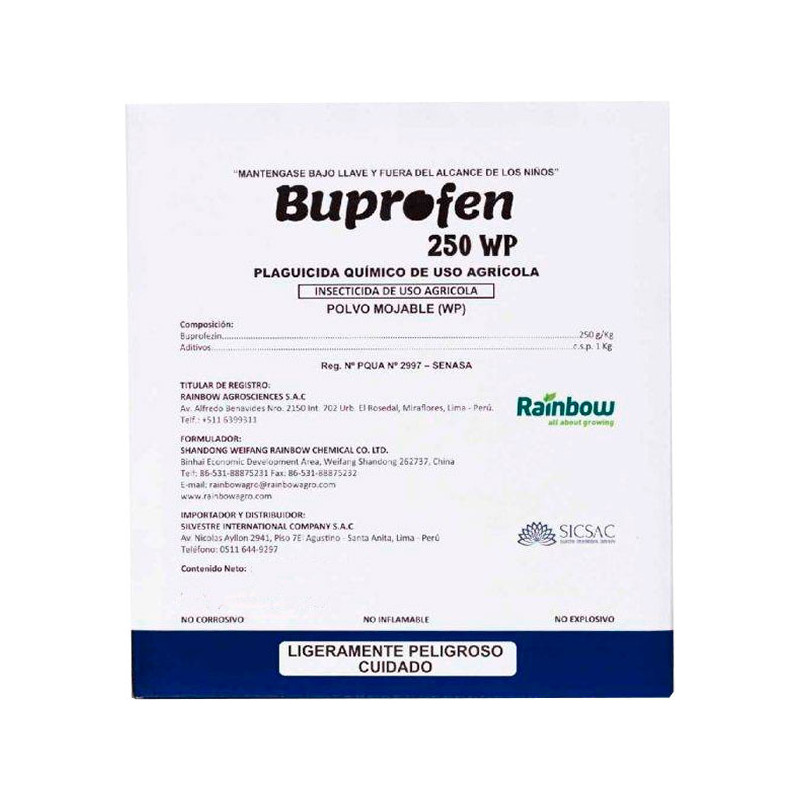  Buprofen 250gr, Burpofezin PW Insecticida Accion Contacto Ingestion, SICompany 25.423729 Buprofen 250gr, Burpofezin PW Insectic
